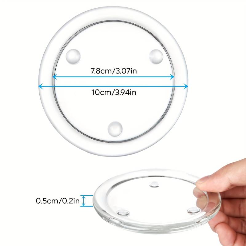 Glazen Kaarsonderzetter