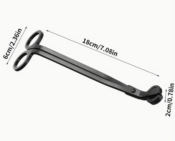 Kaarsenlont knipper - Zwart